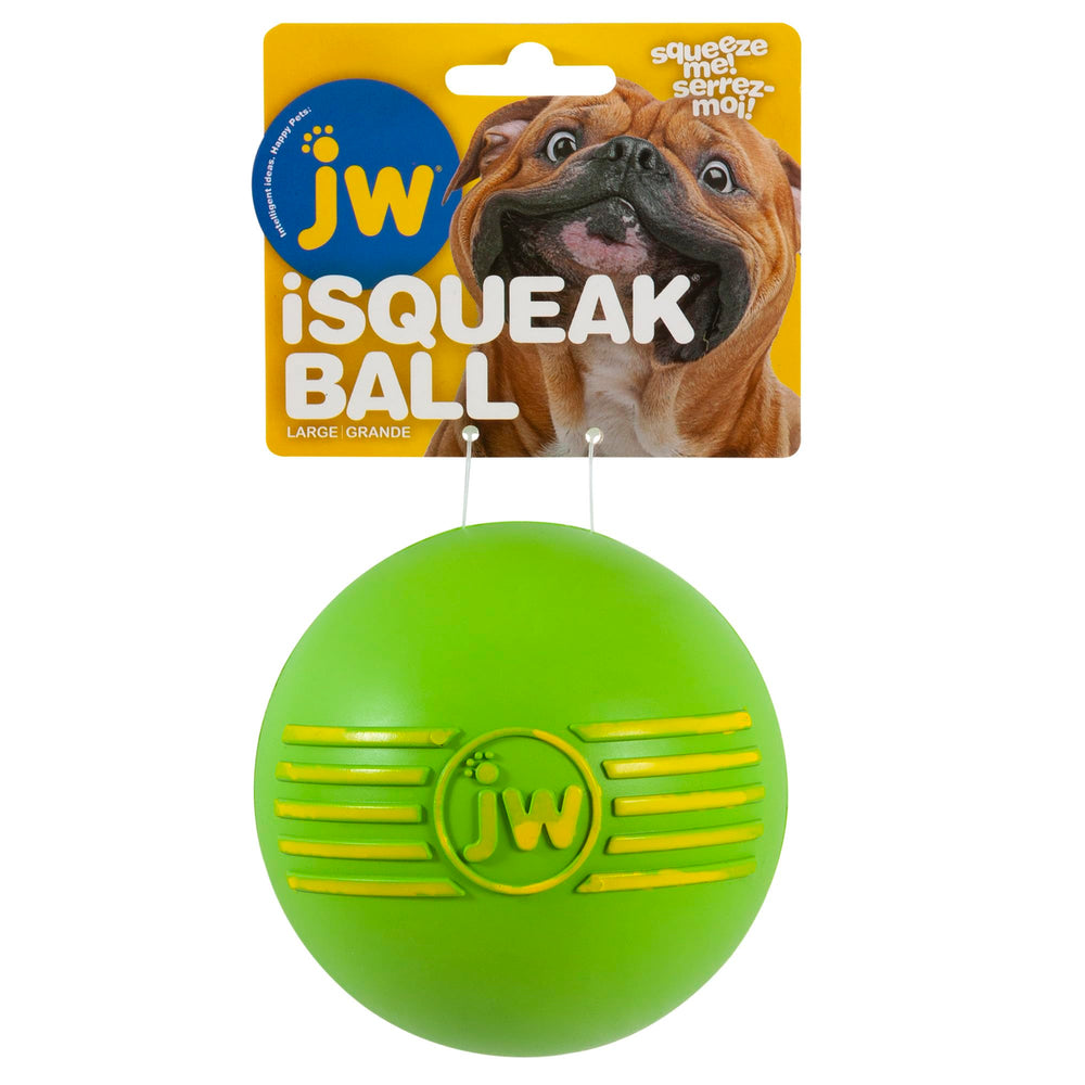 Balle JW Pet sifflement grande bleue: idéale pour lancer et récupérer.