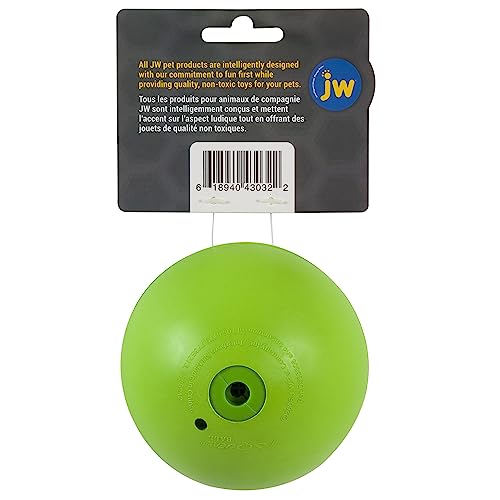 Balle JW Pet sifflement grande jaune: visuel attractif pour le chien.