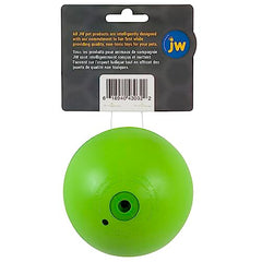 Balle JW Pet sifflement grande jaune: visuel attractif pour le chien.