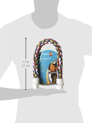 JW Pet Comfy Perch, grand modèle 21 pouces pour cages spacieuses.