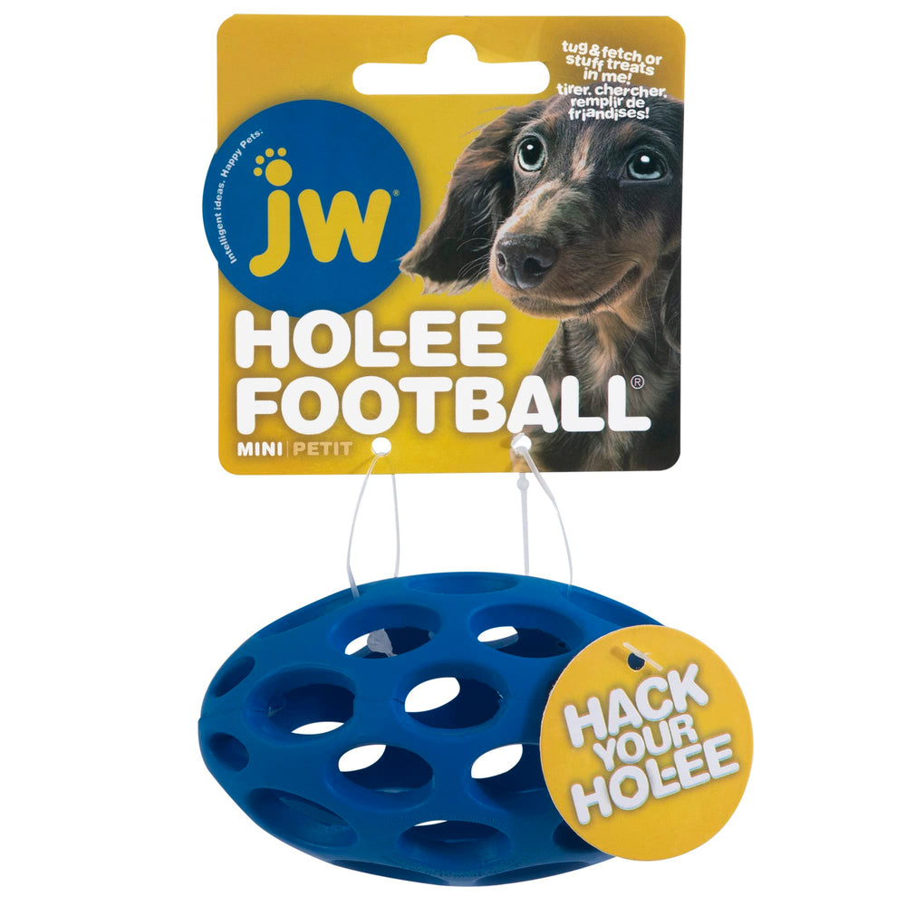 JW Hol-ee Football Mini: dispositif de distribution de friandises pour stimuler l’ingéniosité du chien.