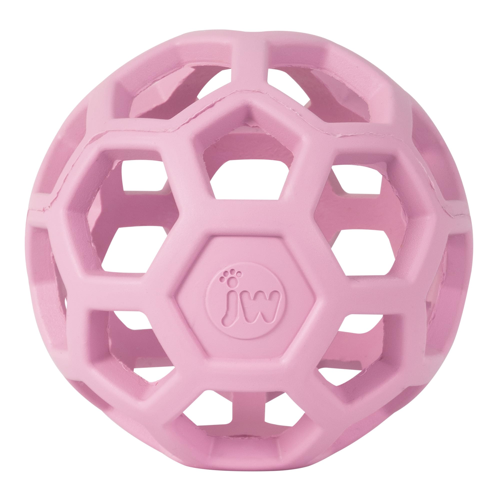 JW Pet Hol-ee Roller, balle puzzle rose pour stimulation mentale du chien