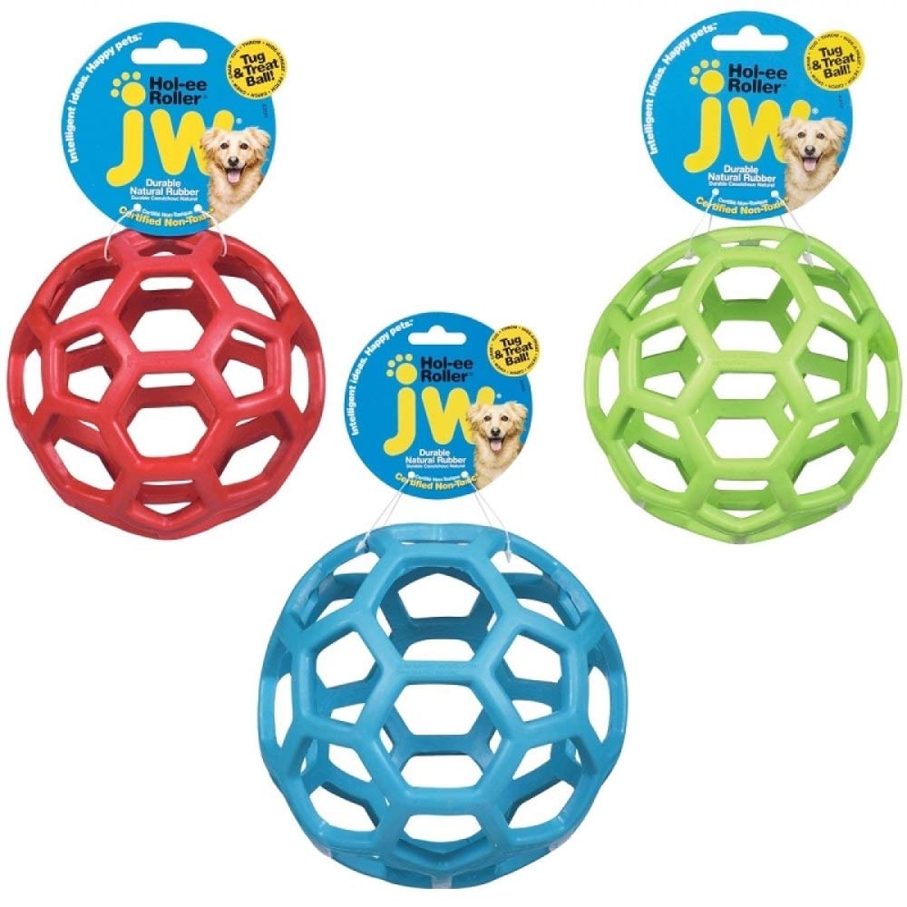 JW Pet Hol-ee Roller – caoutchouc naturel durable pour jeux variés
