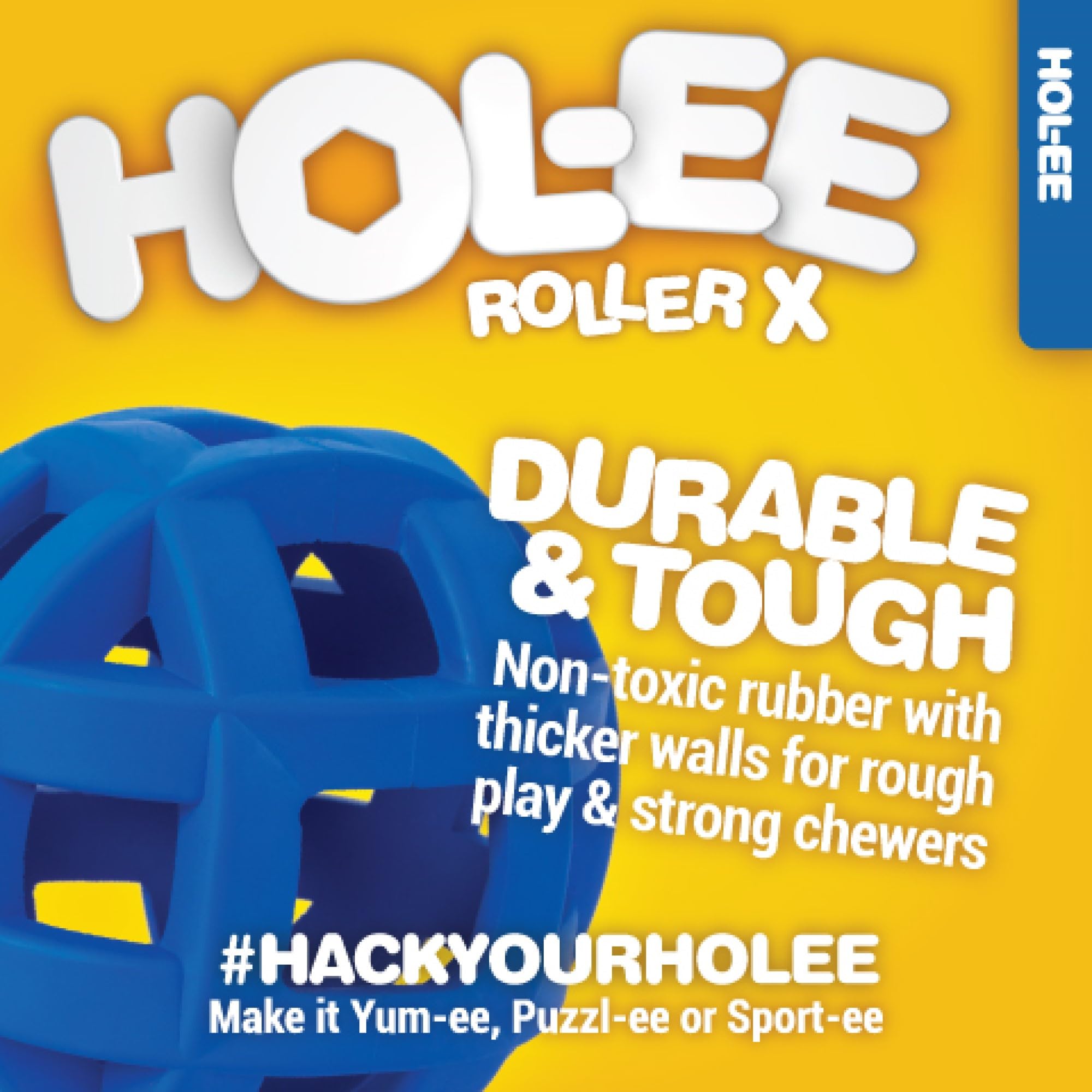 Caoutchouc naturel doux JW Hol-ee Roller Extreme pour gencives sensibles.