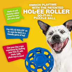 JW Pet Hol-ee Roller – jeu intérieur/extérieur pour chien, facile à lancer