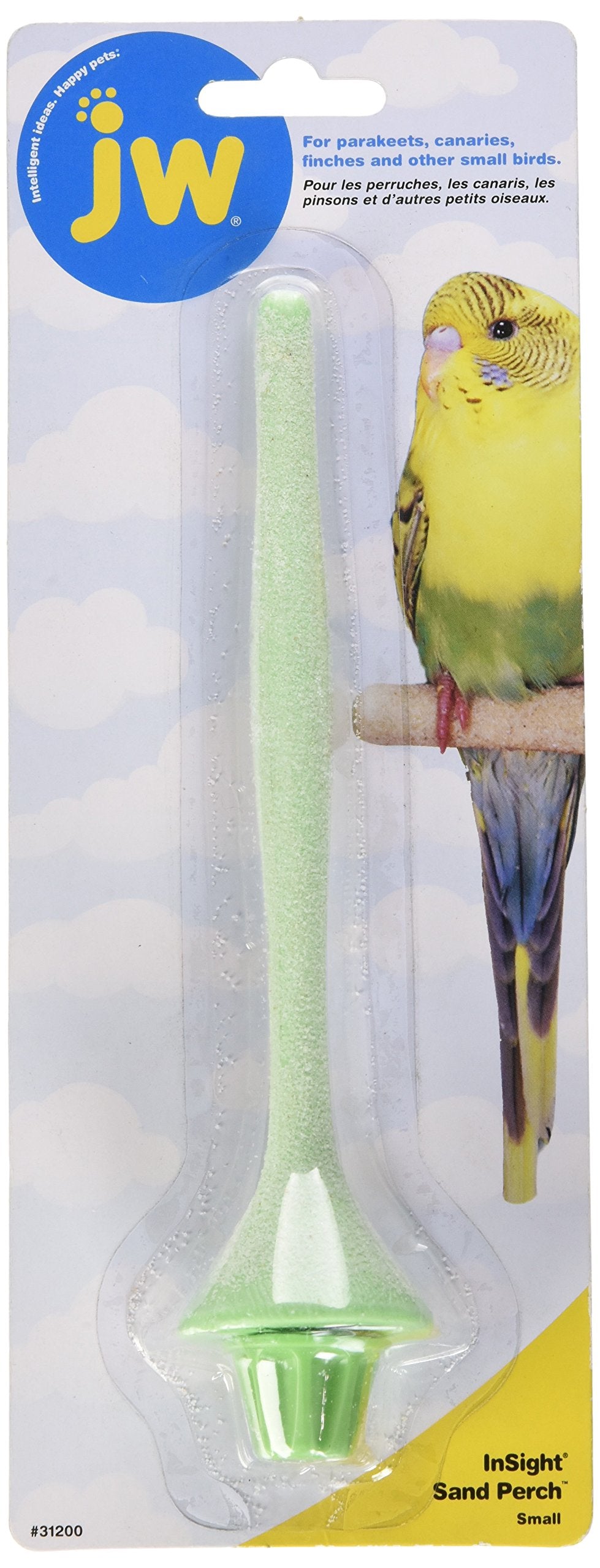 JW Pet Insight Sand Perch - base élargie, favorise une pose centrale et stable.