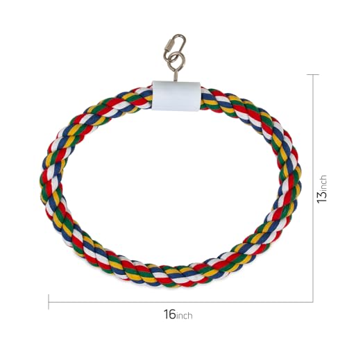 JW Pet Swing N' Perch : anneau en corde douce pour repos et balançoire
