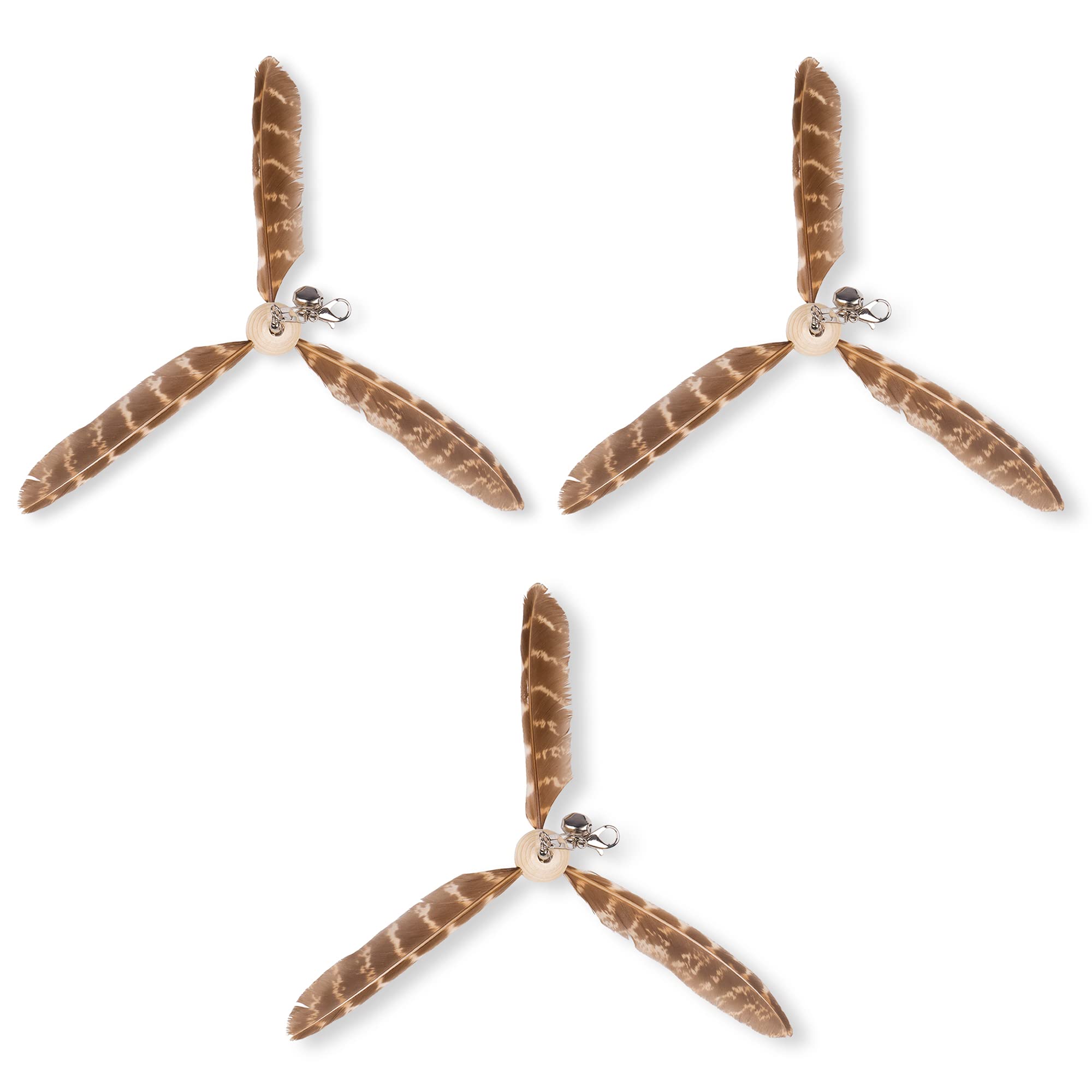 JXFUKAL baton-jouet-chat plumes-naturelles stimule l'instinct de chasse