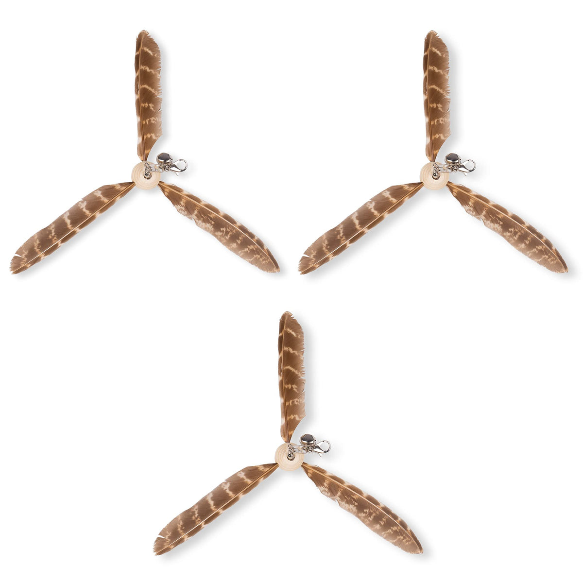 JXFUKAL baton-jouet-chat plumes-naturelles stimule l'instinct de chasse