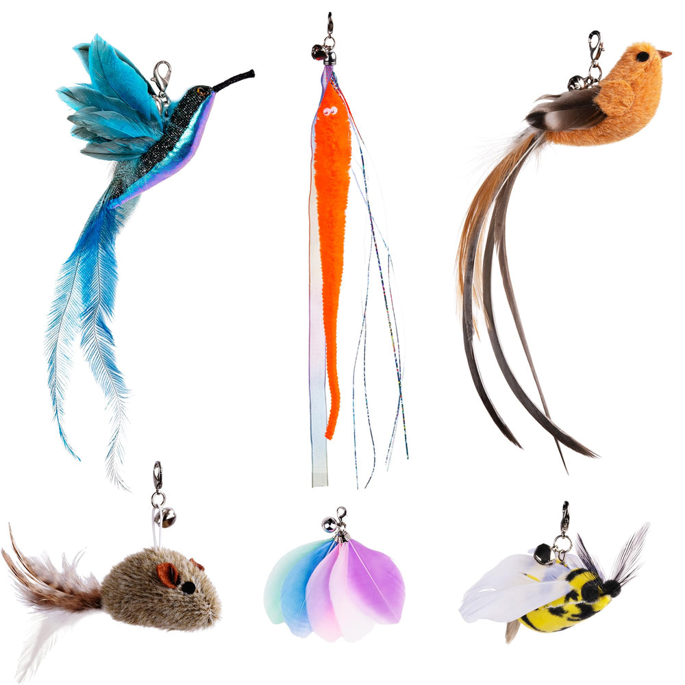 JXFUKAL refills plume oiseau 1 : stimule l'instinct de chasse.