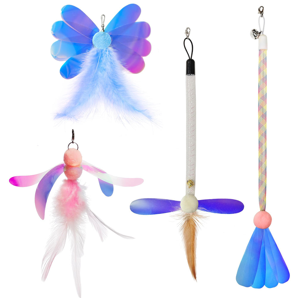 JXFUKAL refills plumes chat papillon : stimulation chasse et jeu