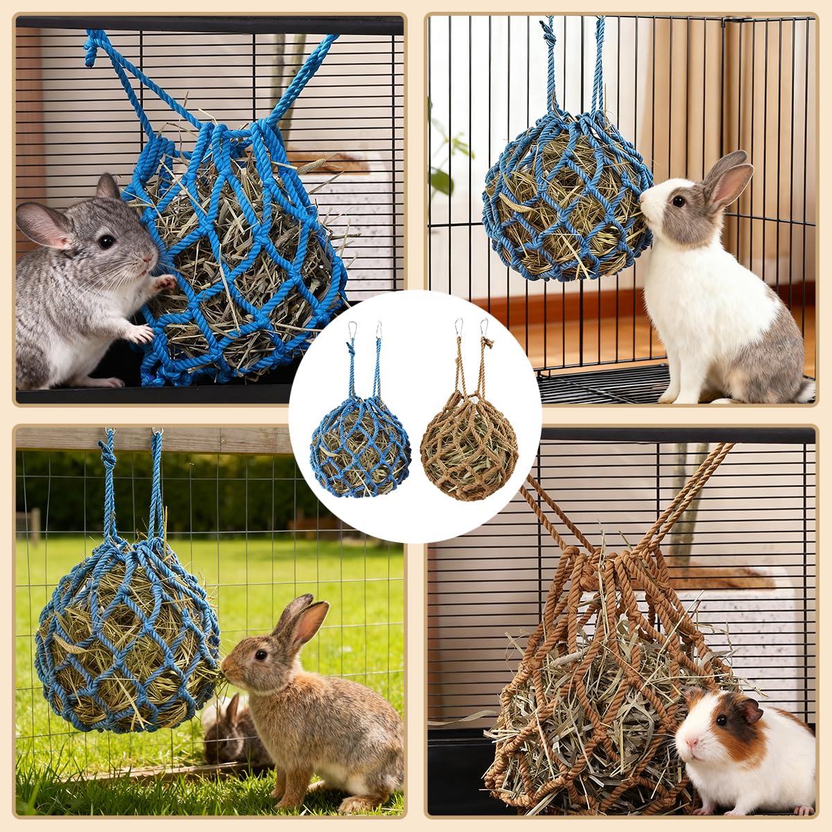 JYZXLAFF sac foin lapin ideal lapins cobayes hamsters
