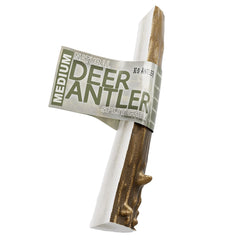 K-9 Antler Co – corne de cerf, morceau moyen tranché, mastic durable pour chiens de taille moyenne.