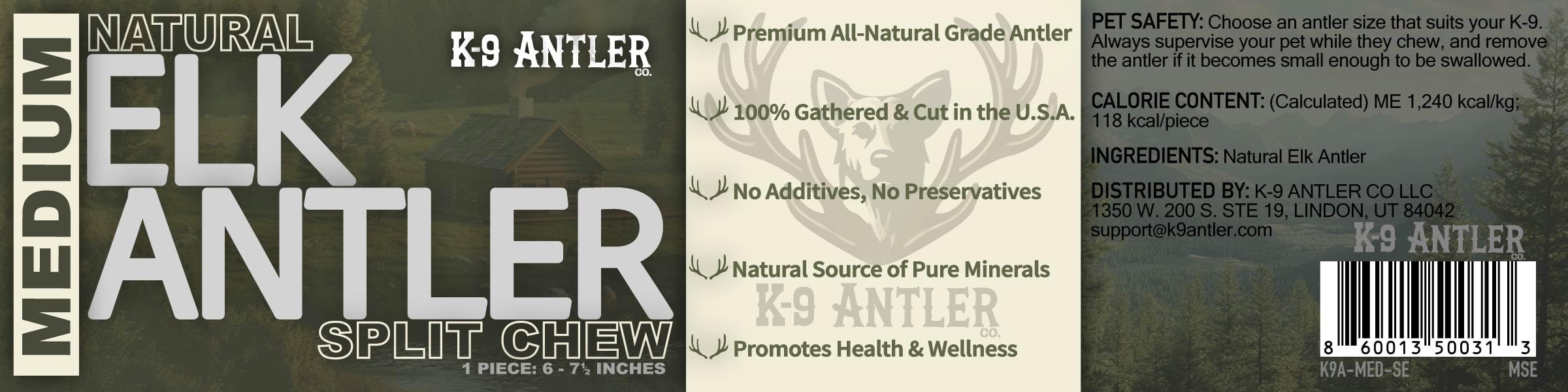 K-9 Antler Co. emballage-respect-environnement: achat éthique.