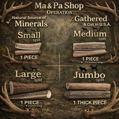 K-9 Antler Co, éclat d’élan petit, mastic durable et naturel pour chiens de petite taille.