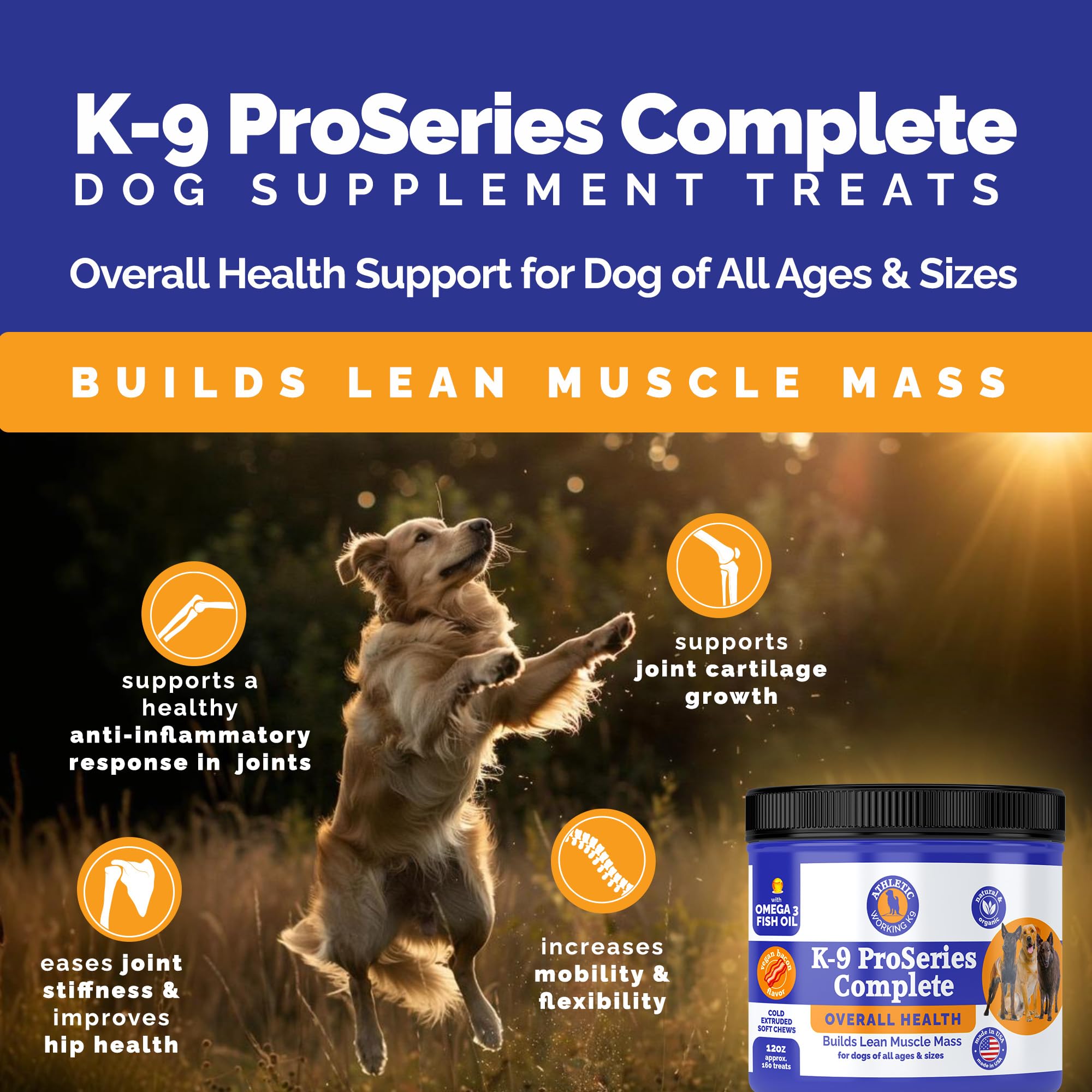 K-9 ProSeries Complète Santé Canine – Probiotiques et Bien-être