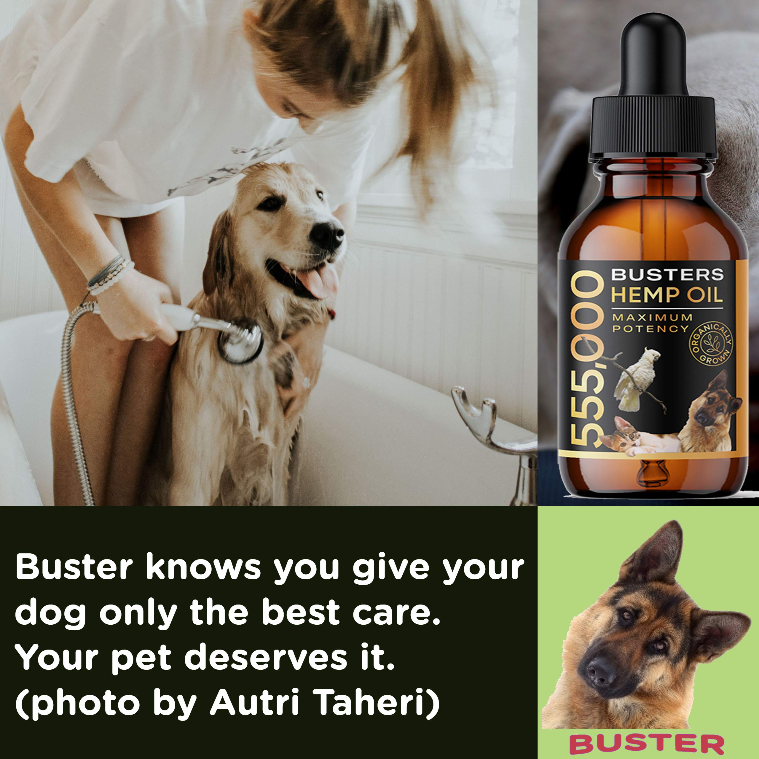 Flacon Buster de K2xLabs, extraction à froid pour animaux.