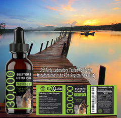 Pipette de Busters Chanvre, administration facile pour chiens et chats.
