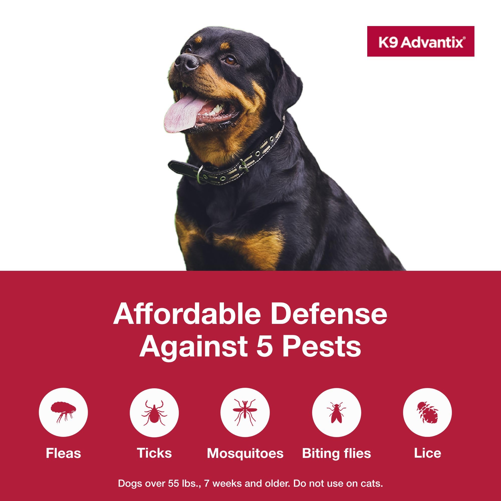 K9 Advantix Extra Large : protection contre les moustiques pour chiens lourds.
