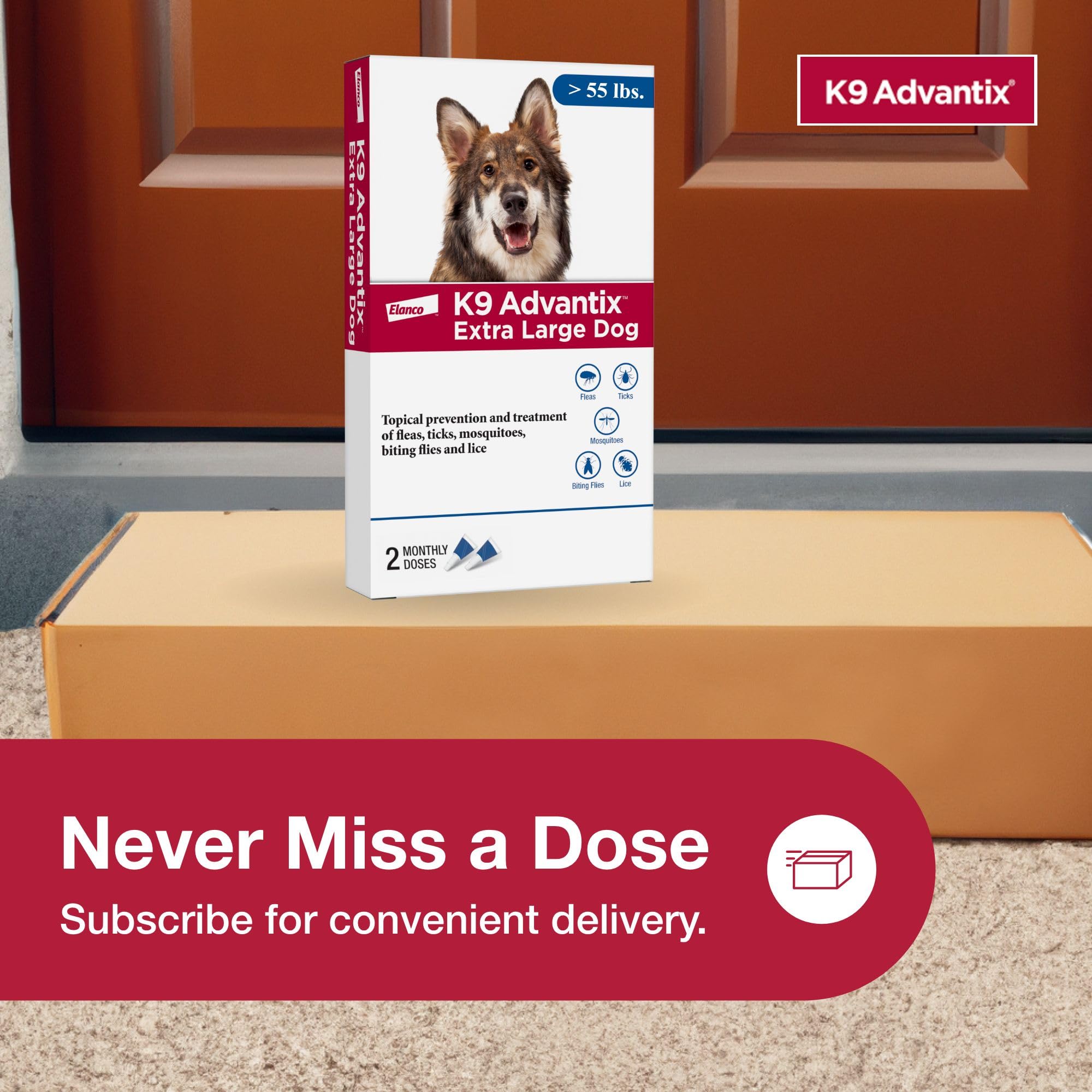K9 Advantix Extra Large : sans ordonnance, solution pratique et simple à utiliser.
