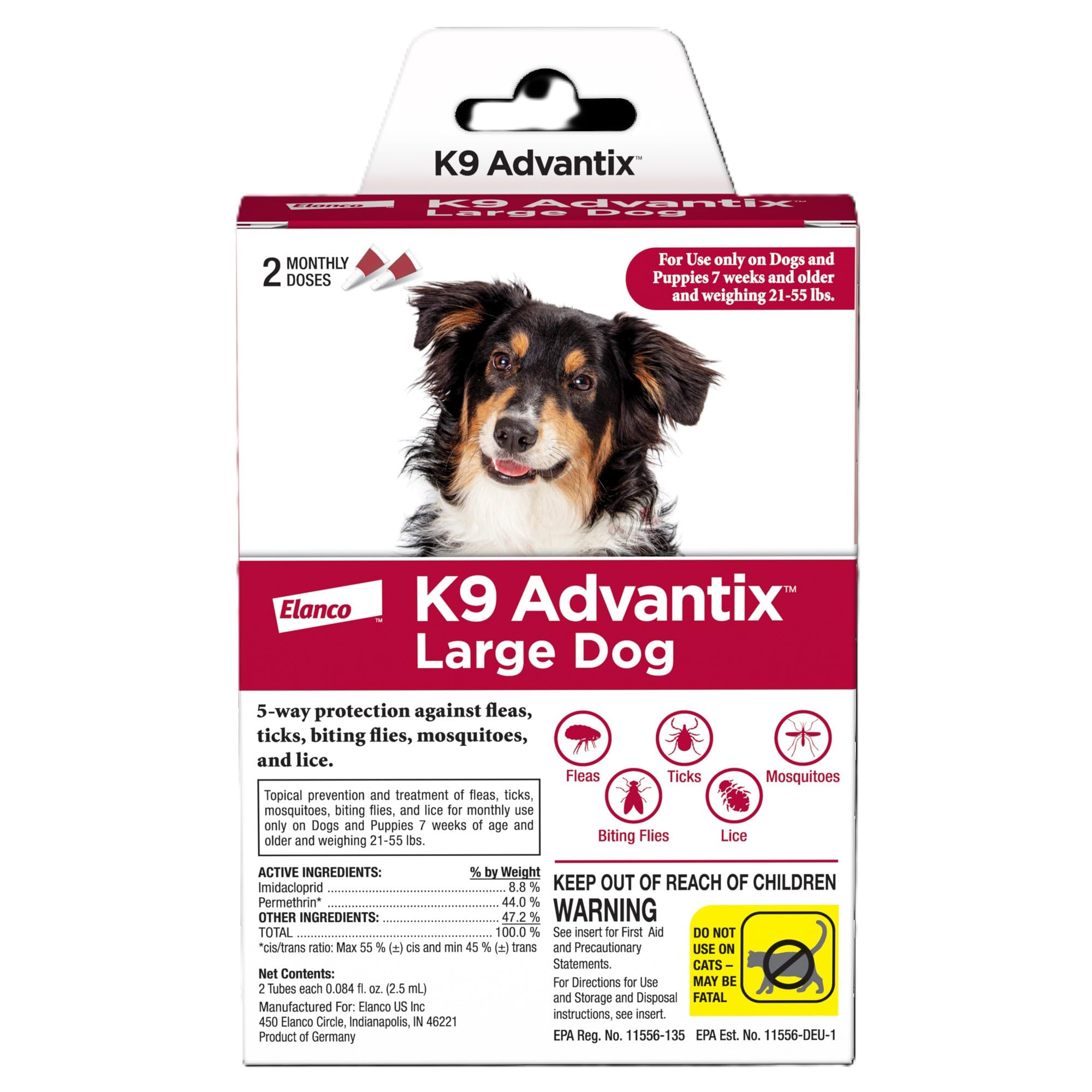 K9 Advantix gouttes pour chien grand prêt à l'application sur la peau