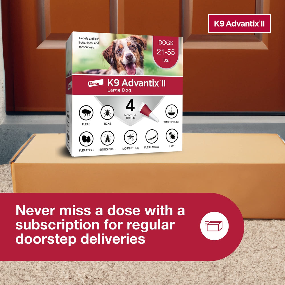 K9 Advantix II adapté aux chiens d’intérieur et d’extérieur.