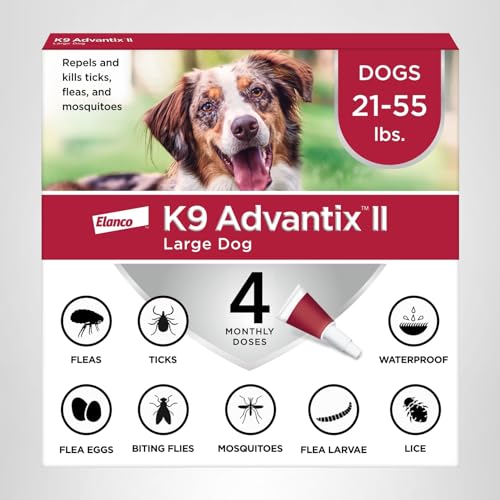 K9 Advantix II packs pratiques 2, 4 ou 6 doses.