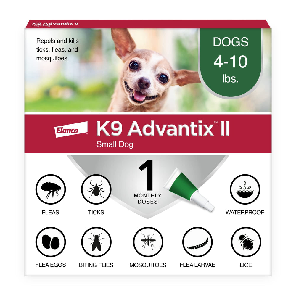 Flacon K9 Advantix II Petit Chien prêt à l’application.