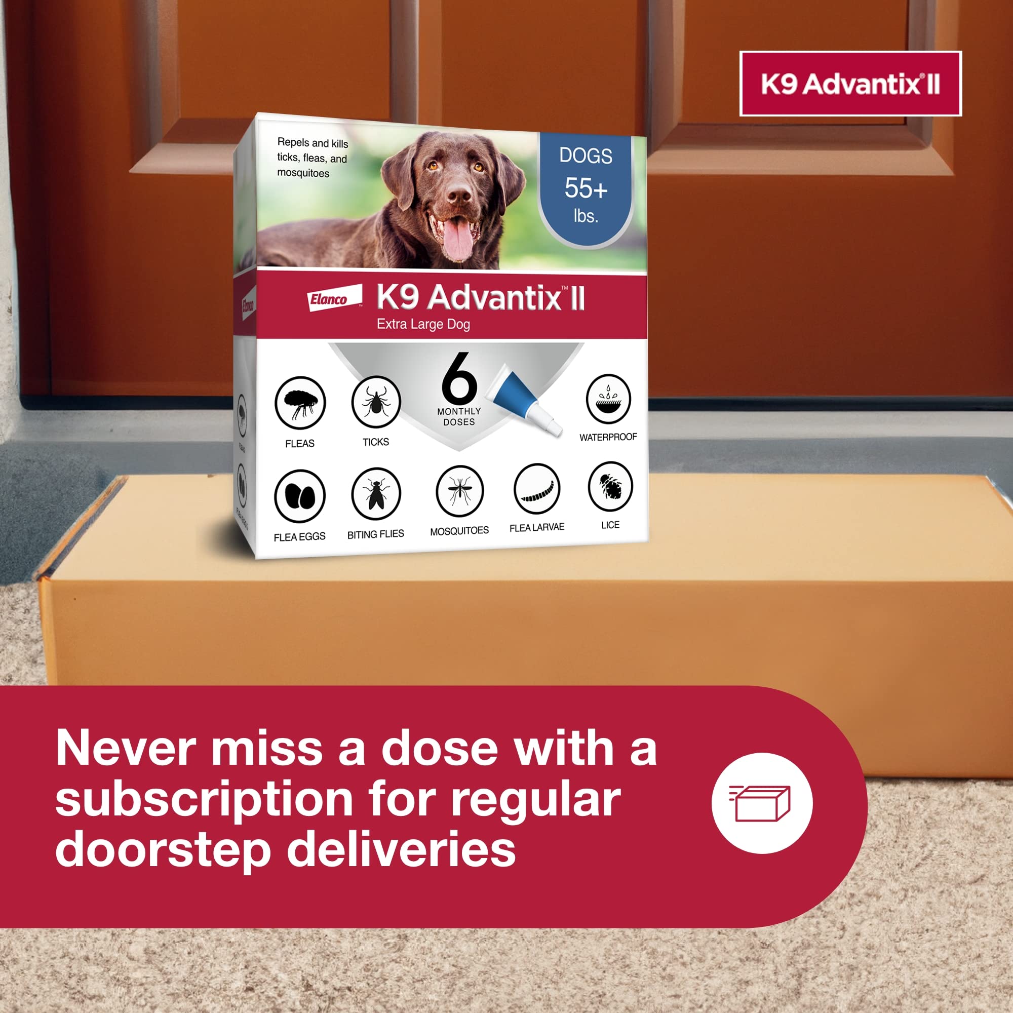 Formule sans parfum de K9 Advantix II XL pour une application douce