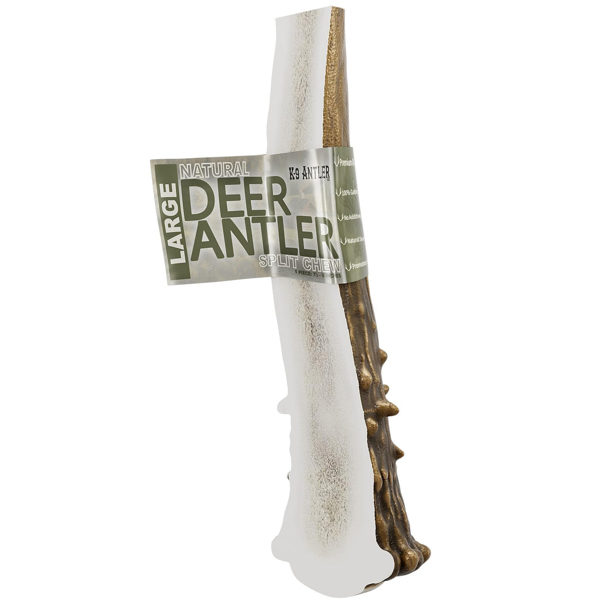 K-9 Antler Co ramure-cerf-decoupee-grand-7-9-pouces: morsure durable pour chiens.