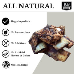 K9 Connoisseur riblets d'os de bœuf – texture croquante pour chiens miniatures.