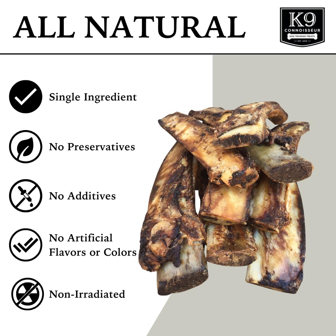 K9 Connoisseur détail texture os moelle boeuf, croquante et appétissante.