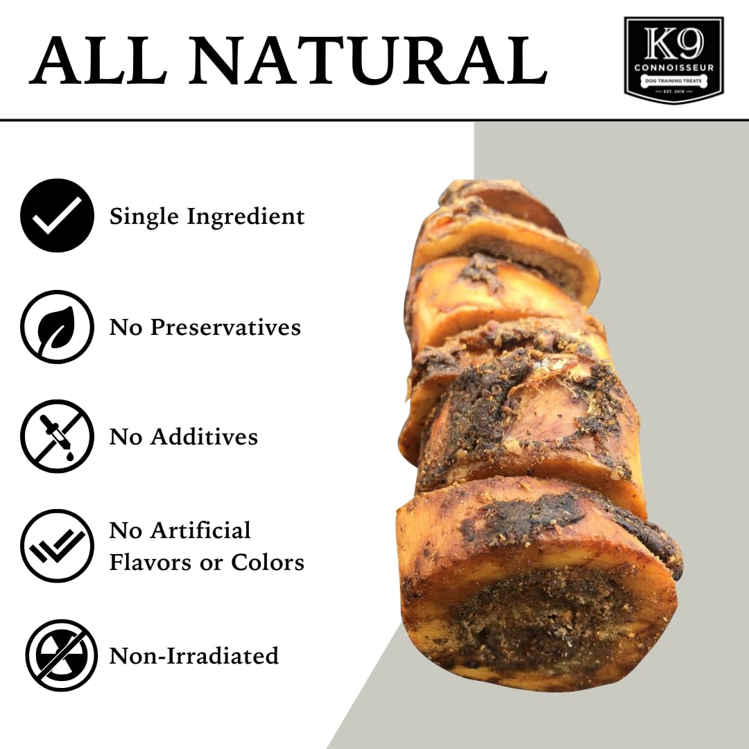 K9 Connoisseur tranche-os-moelle-boeuf-remplie : texture croquante pour une dégustation longue
