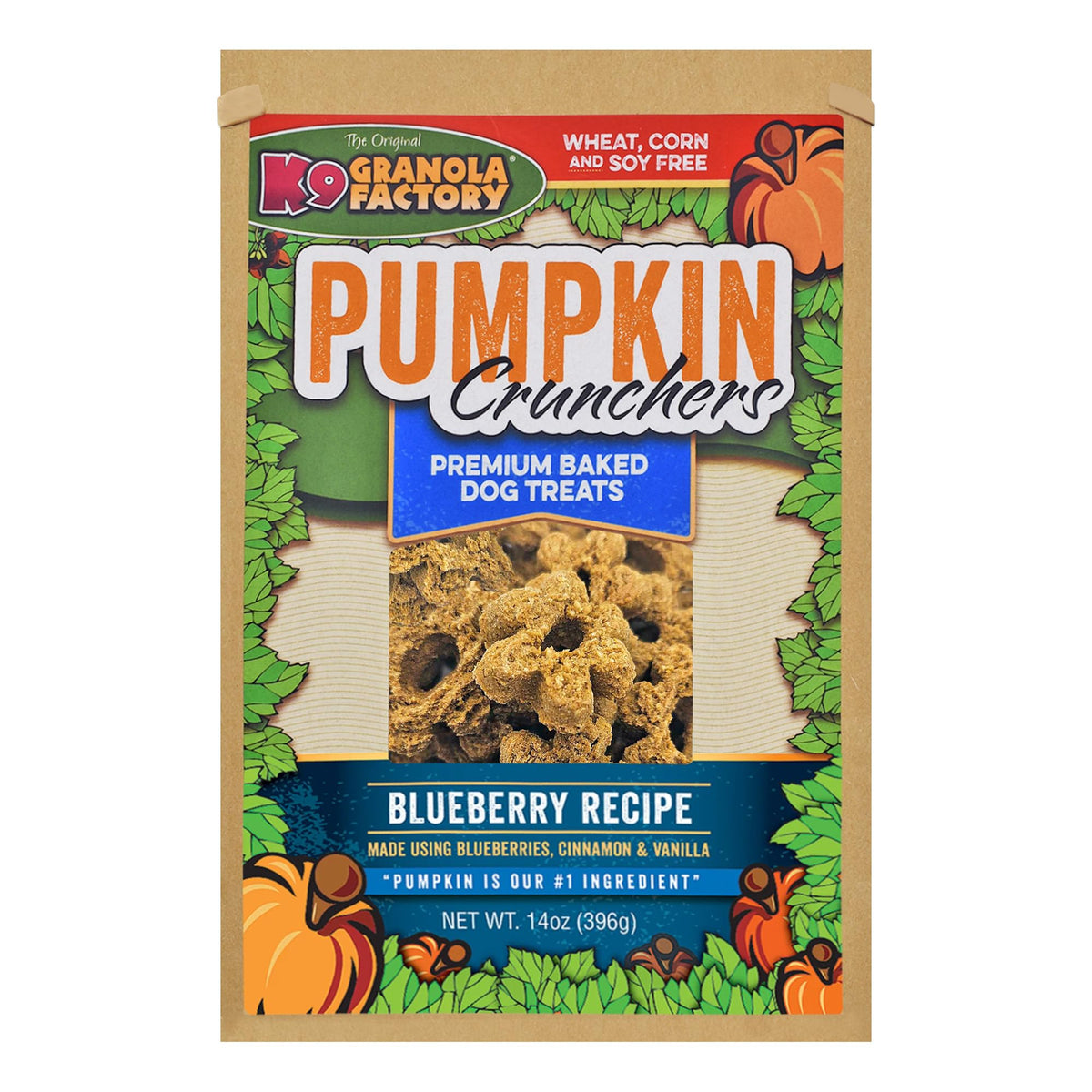 K9 Granola Factory Blueberry Pumpkin Crunchers emballage frais et pratique