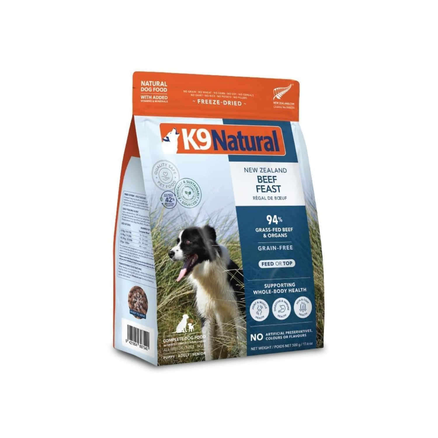 K9 Natural garniture pour rehausser le repas quotidien avec saveur naturelle.