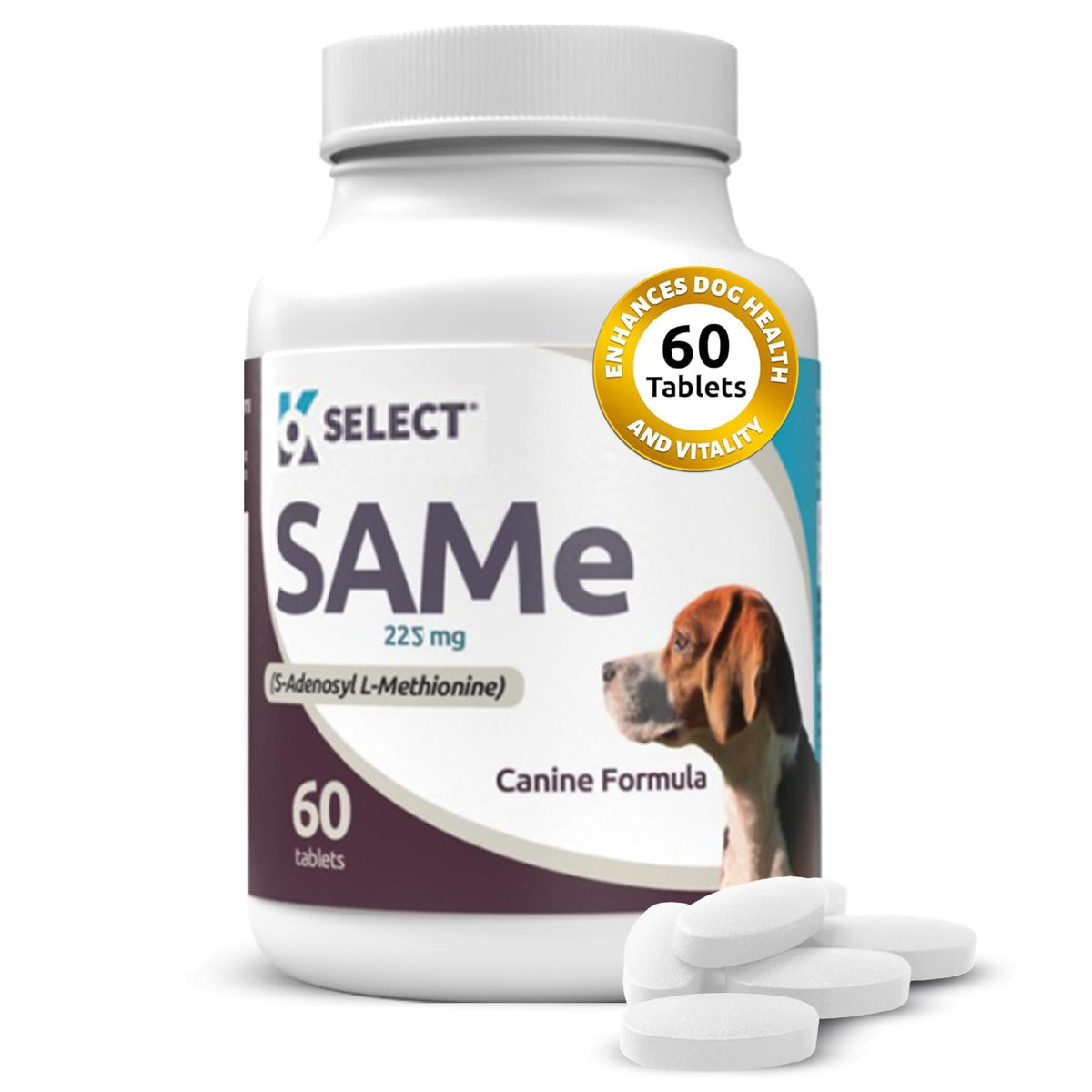 K9 Select SAM-e tablettes pour foie, soutien hépatique et bien-être canin