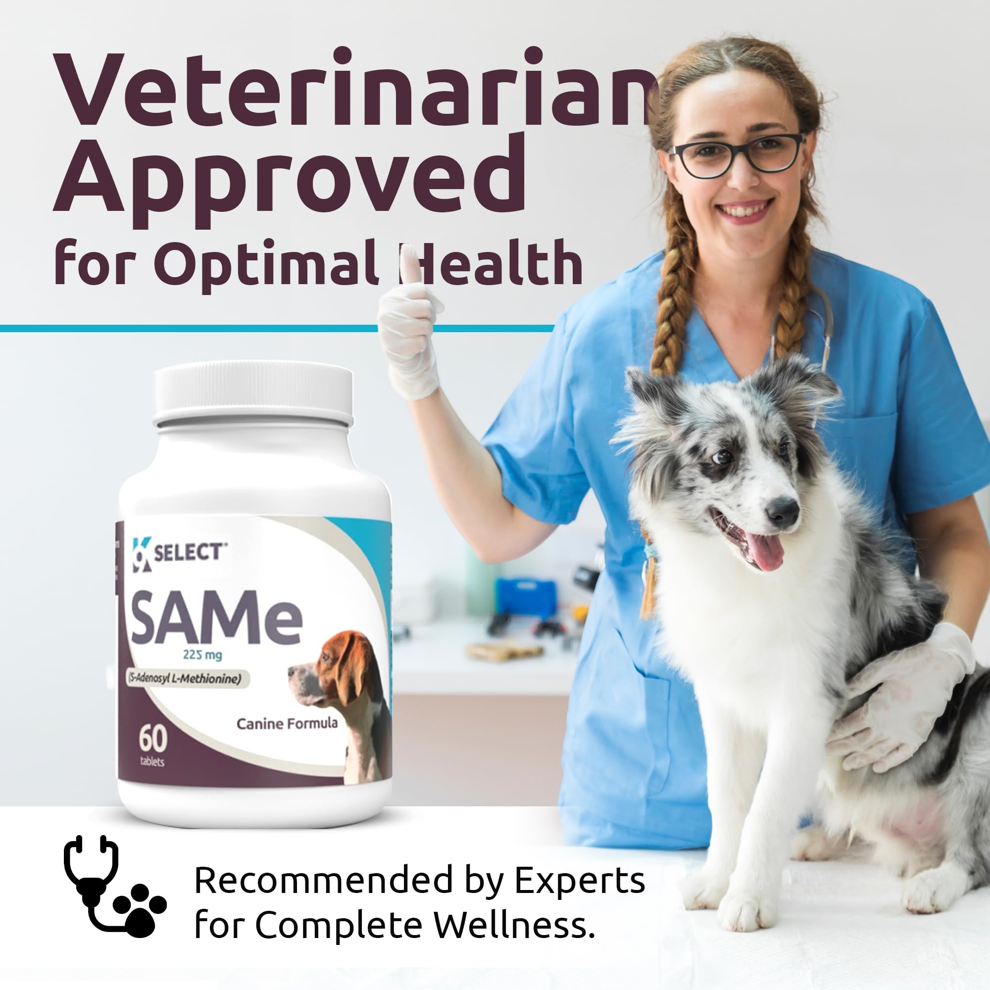 K9 Select SAM-e usage quotidien pour chiens adultes, routine simple