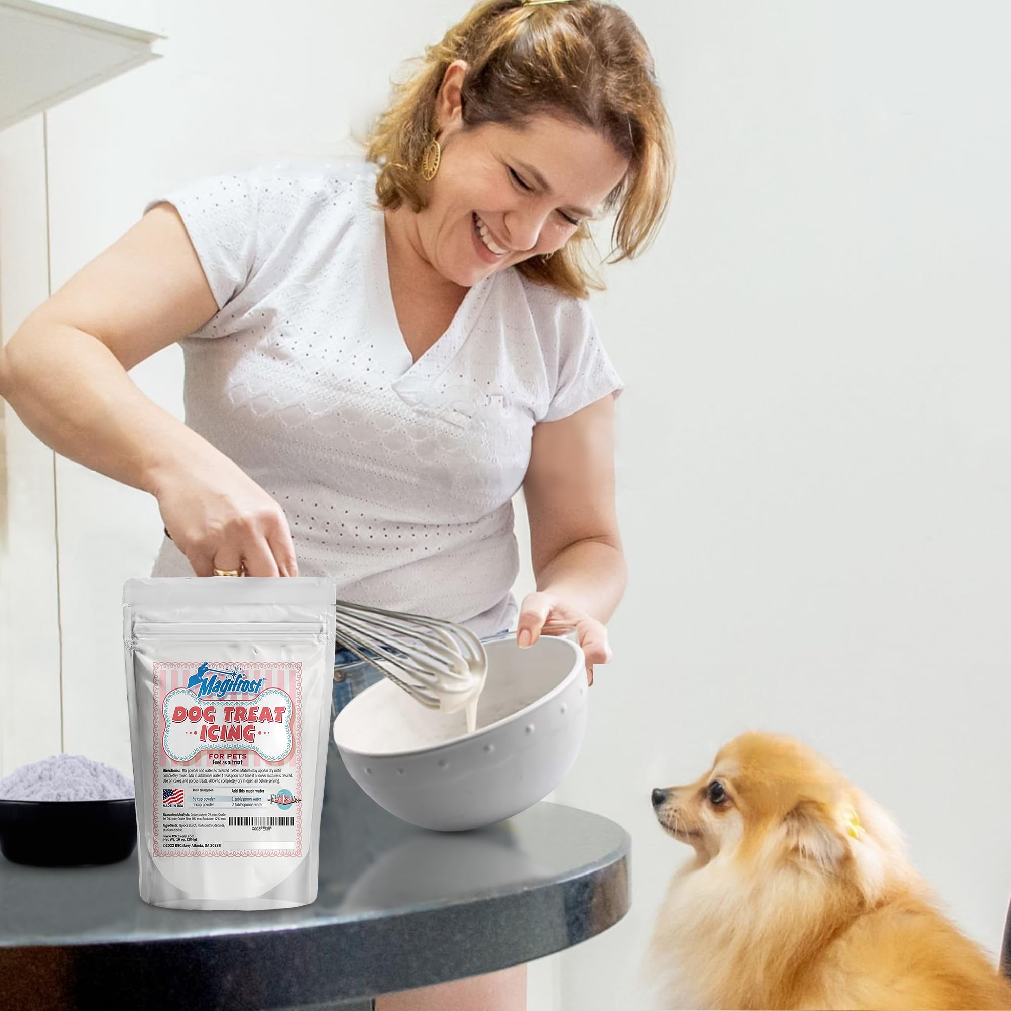 Texture sèche et durable après séchage pour décorations canines.