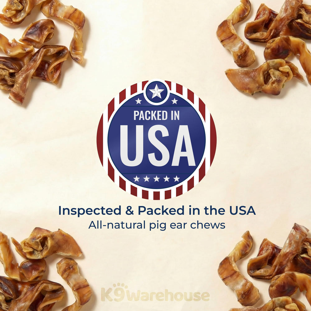 K9warehouse oreilles porc en vrac, pratique pour stock et distribution