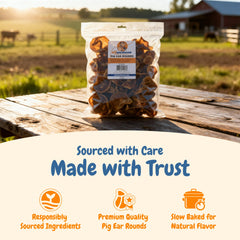 K9warehouse oreilles de porc rondes – option économique en gros pour plaisir durable