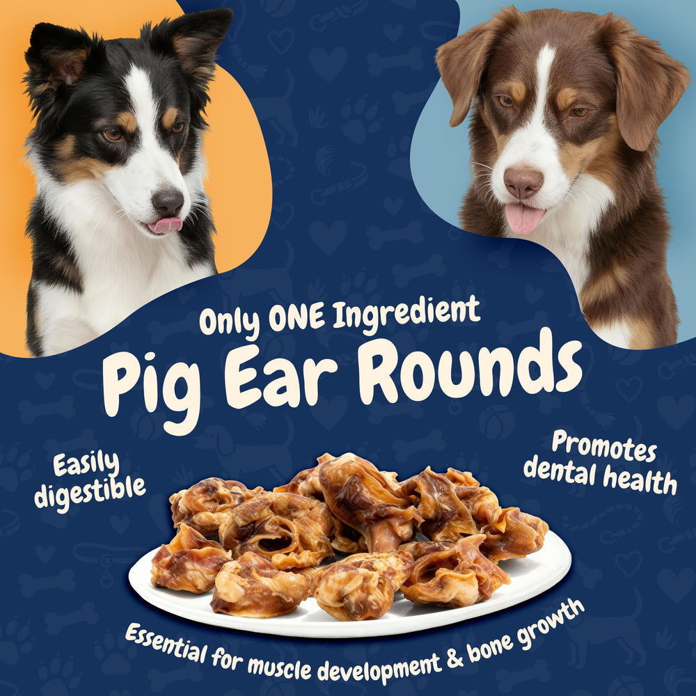 K9warehouse oreilles de porc rondes – parfaites pour récompenser en formation et jeu