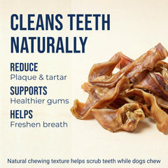 K9warehouse oreilles porc tranches naturelles, sans additifs