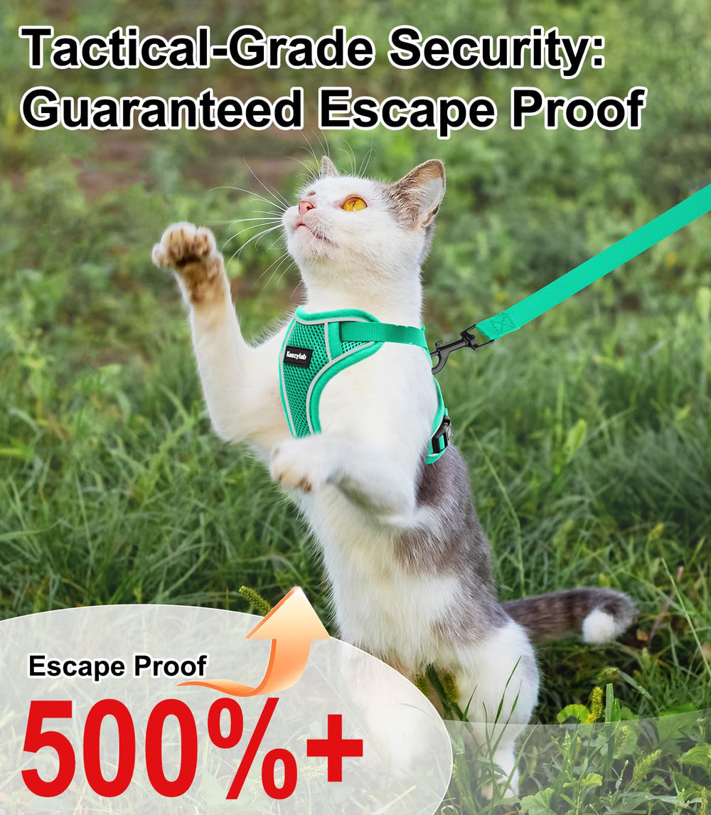 Harnais Kaazylab avec 3 sangles ajustables pour un ajustement parfait du chat.
