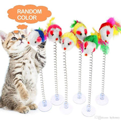 KABB souris ressort chat taille 20 cm pour les sessions en intérieur.