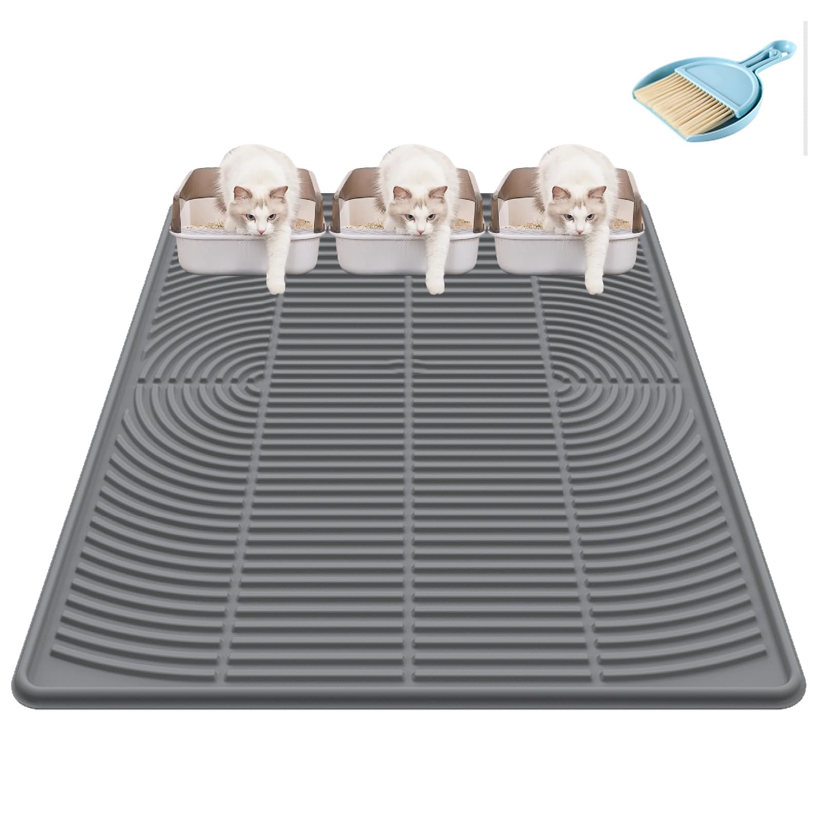 Kabeyoe Tapis Litiere Silicone XL, protection complète et nettoyage facile.