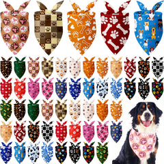 Bandanas Kacctyen chien motif pattes, parfait pour les sorties quotidiennes.