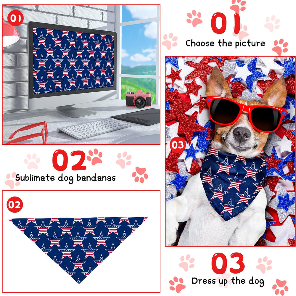 Kacctyen bandanas usage varié - pour fêtes, promenades et photos