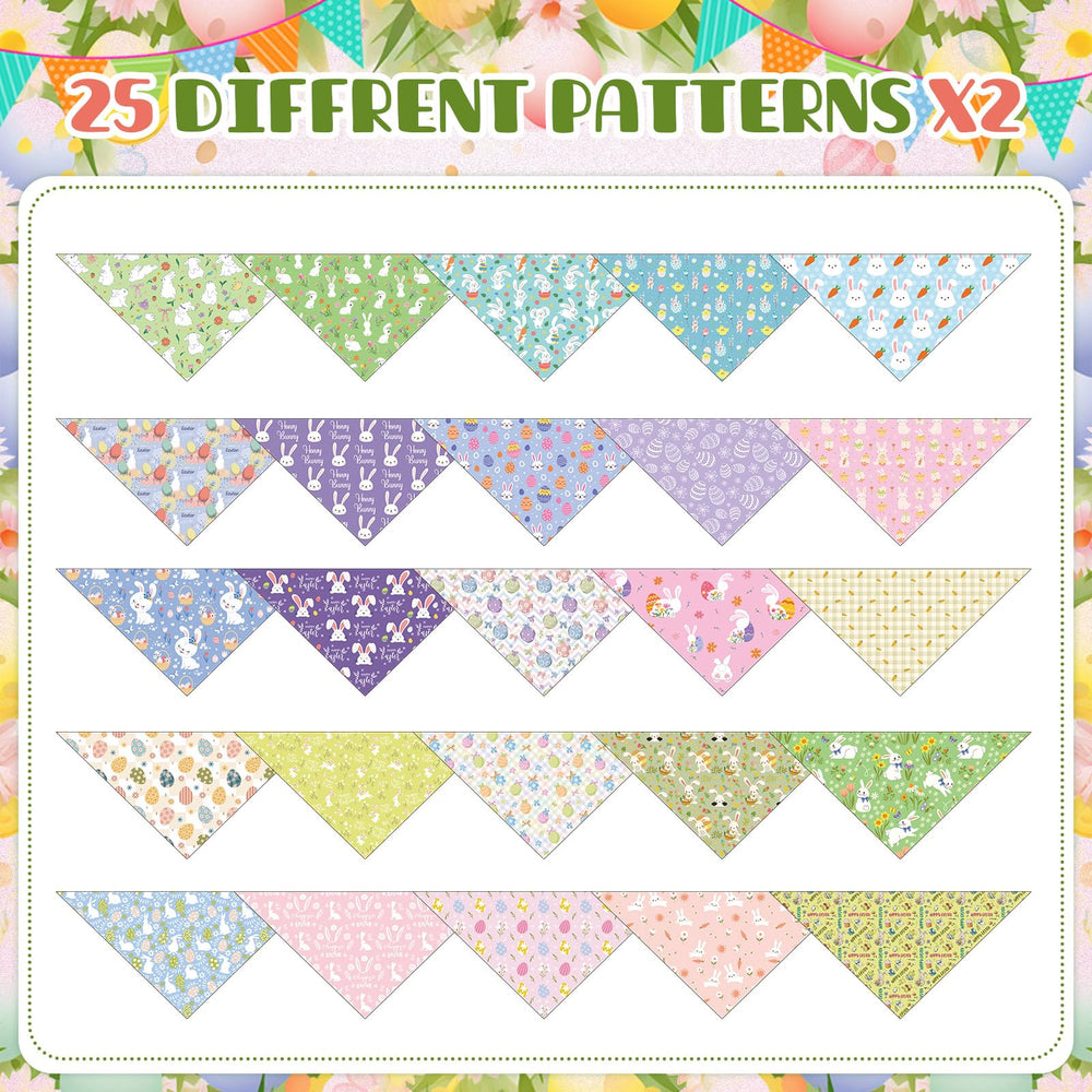 Bandanas Kacctyen pack de 50, parfait pour costumes et séances photo.
