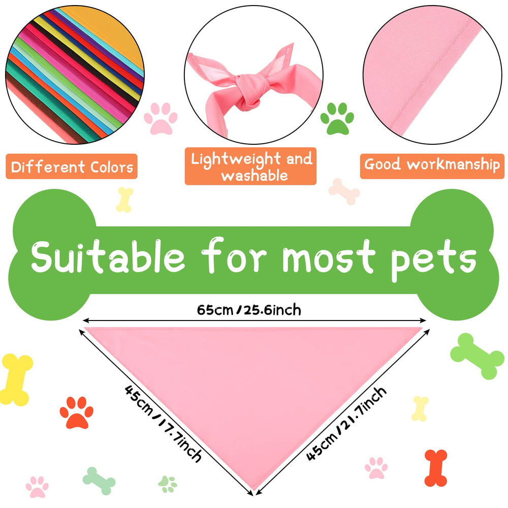 Kacctyen bandanas polyester doux - 25 couleurs variées