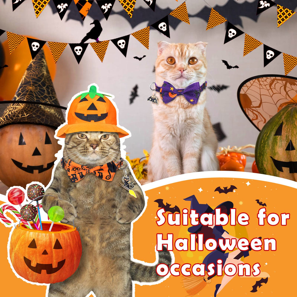 Kacctyen collier Halloween avec nœud papillon, amusant et sûr.